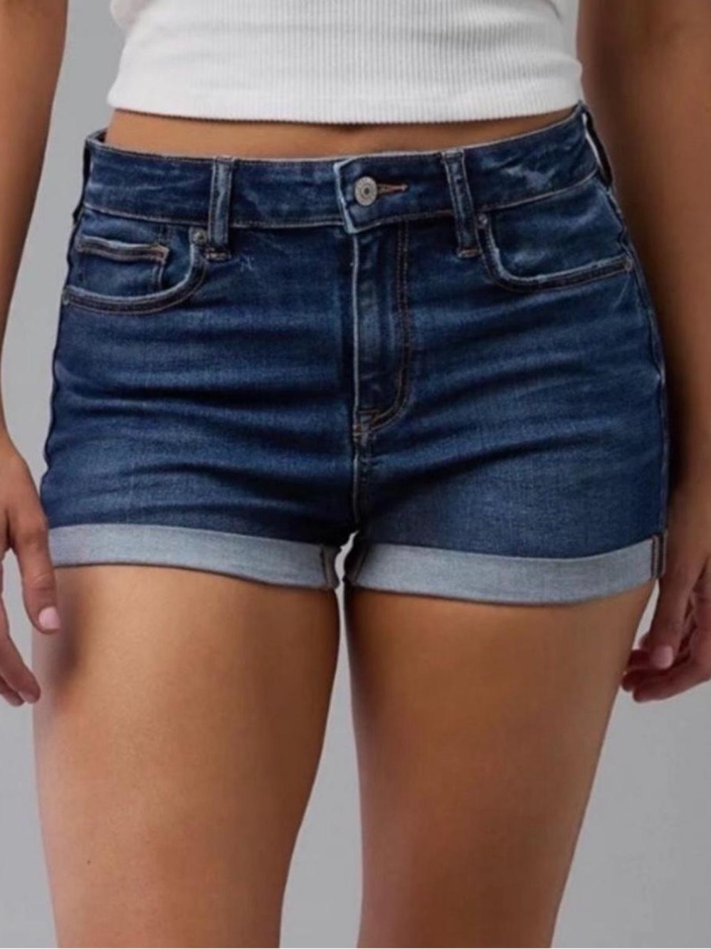 New Harper Heritage Mid Rise Denim Shorts